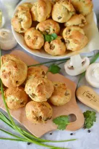 Cheesy Mushroom Gougeres