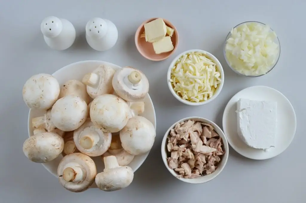 Ingredients for Chicken Stuffed Mushrooms
