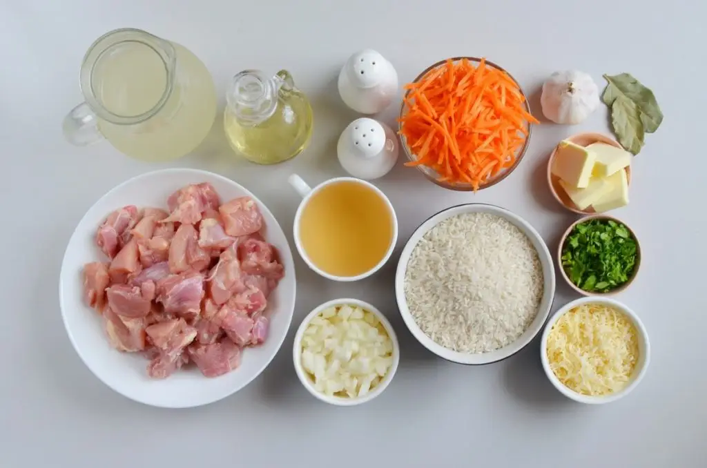 Ingredients for Creamy Chicken and Rice