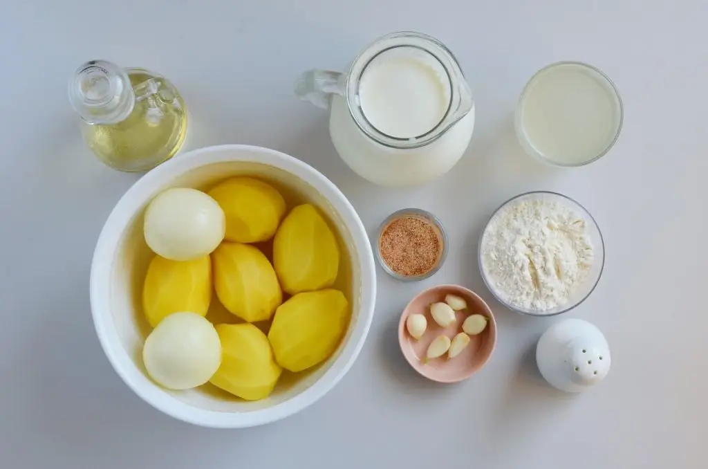 Ingredients for Creamy Vegan Potato Soup