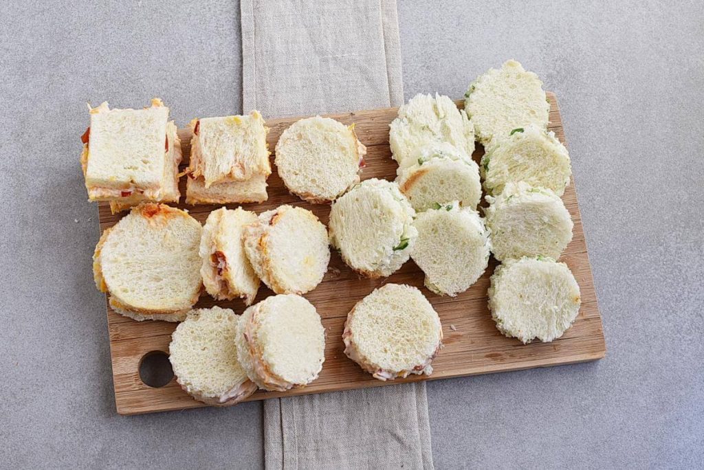How to serve Cucumber and Pimiento Cheese Tea Sandwiches