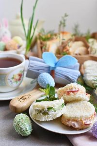 Cucumber and Pimiento Cheese Tea Sandwiches