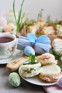 Cucumber and Pimiento Cheese Tea Sandwiches