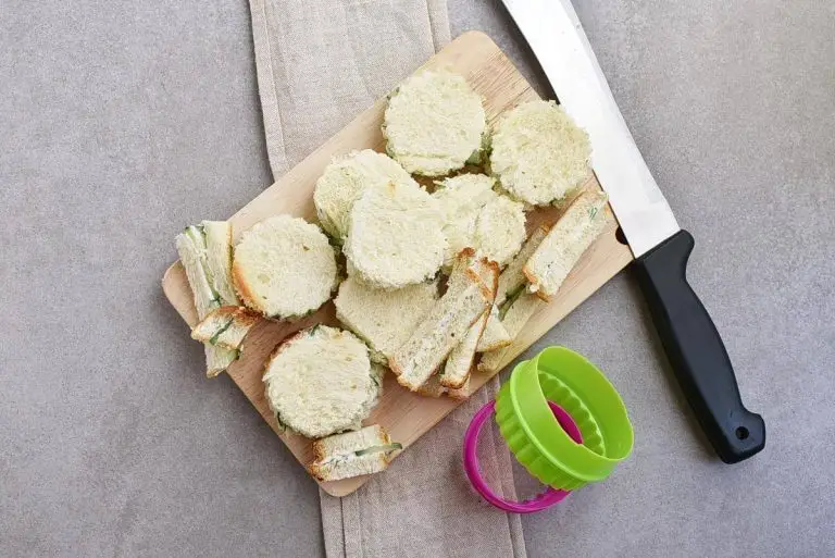 Step 4 - Cucumber and Pimiento Cheese Tea Sandwiches