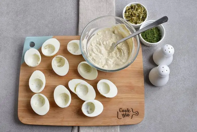 Step 3 - Dill Pickle Deviled Eggs