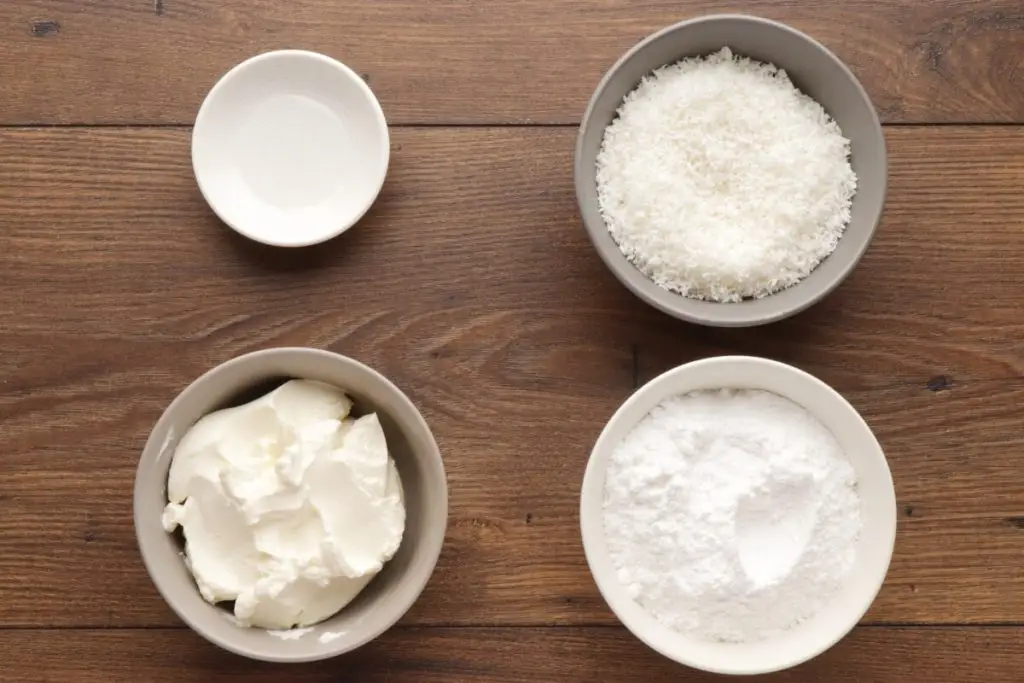 Ingredients for Easter Bunny Tail Truffles