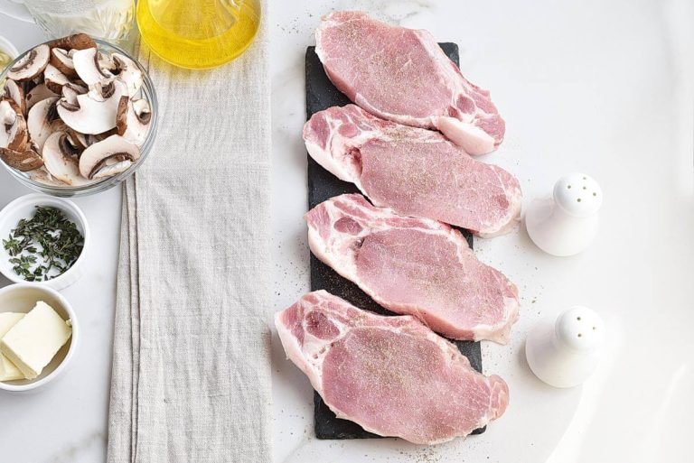 Step 1 - Pork Chops with Creamy Mushroom Sauce