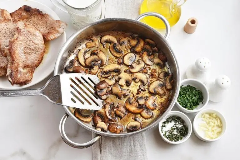 Step 3 - Pork Chops with Creamy Mushroom Sauce