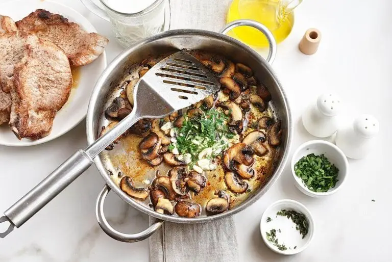 Step 4 - Pork Chops with Creamy Mushroom Sauce