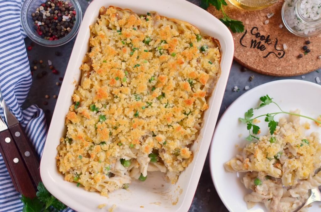 How to serve Tuna Noodle Casserole with Cheddar