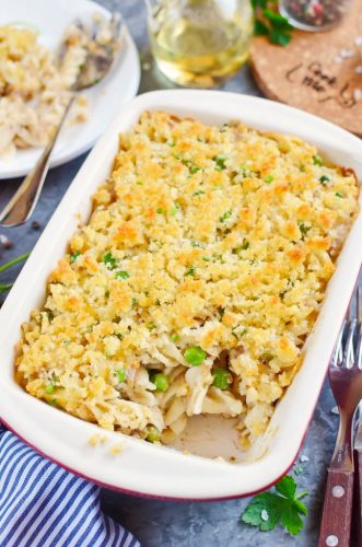 Tuna Noodle Casserole with Cheddar Recipe - Cook.me Recipes