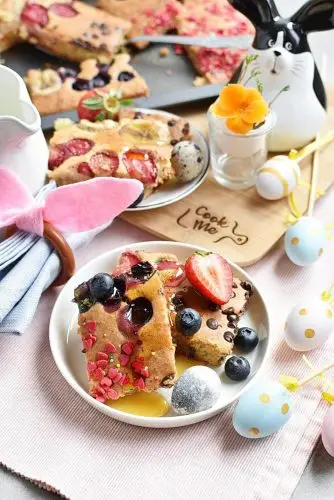 Easy Vegan Sheet Pan Pancakes