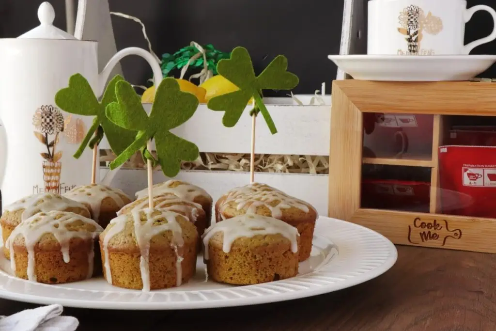 Fluffy Matcha Lemon Muffins