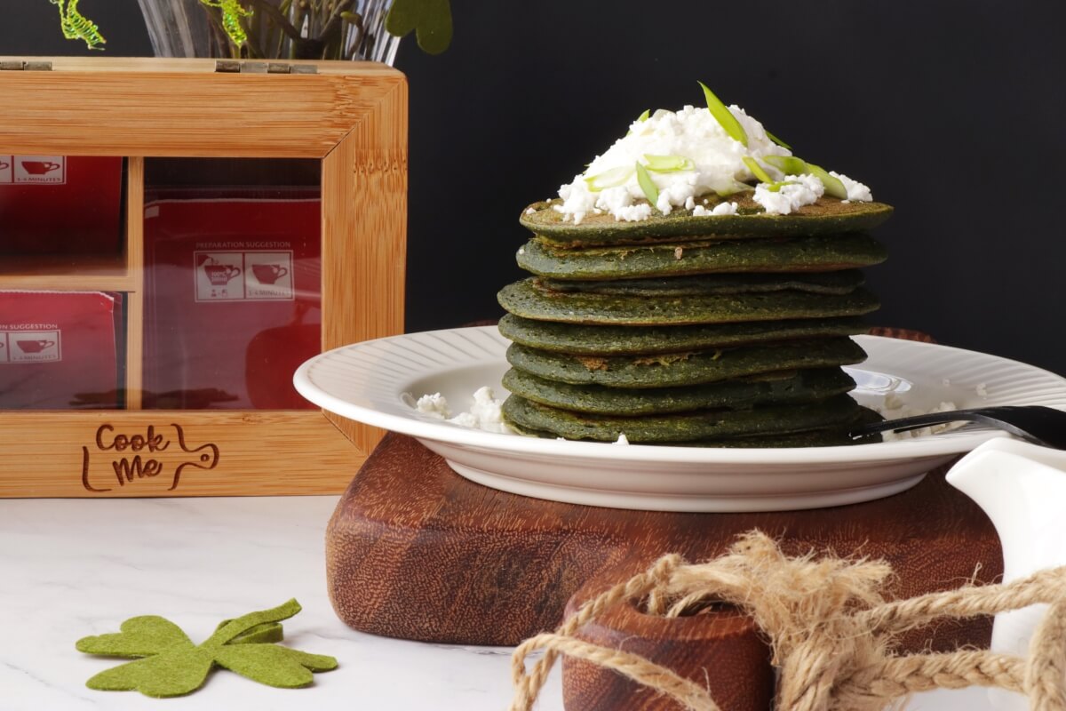Green Spinach Pancakes Recipe-Vegan Spinach Pancakes-Healthy Spinach Pancakes