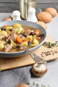 Instant Pot Beef Barley and Mushroom Soup