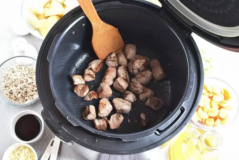 Step 1 - Instant Pot Beef Barley and Mushroom Soup