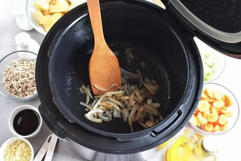 Step 2 - Instant Pot Beef Barley and Mushroom Soup