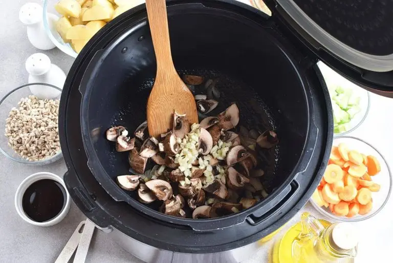 Step 3 - Instant Pot Beef Barley and Mushroom Soup