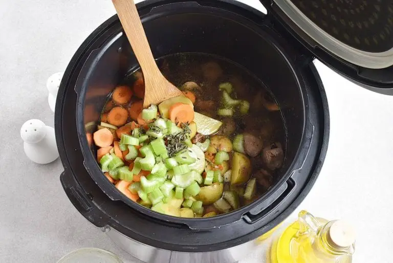 Step 5 - Instant Pot Beef Barley and Mushroom Soup