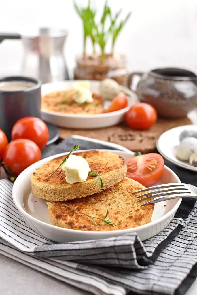 90 Second Microwavable Keto Bread