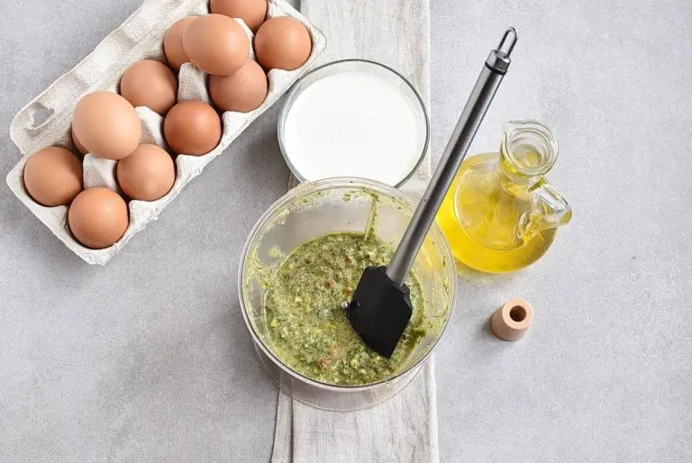 Step 2 - Mint-Pesto Baked Eggs