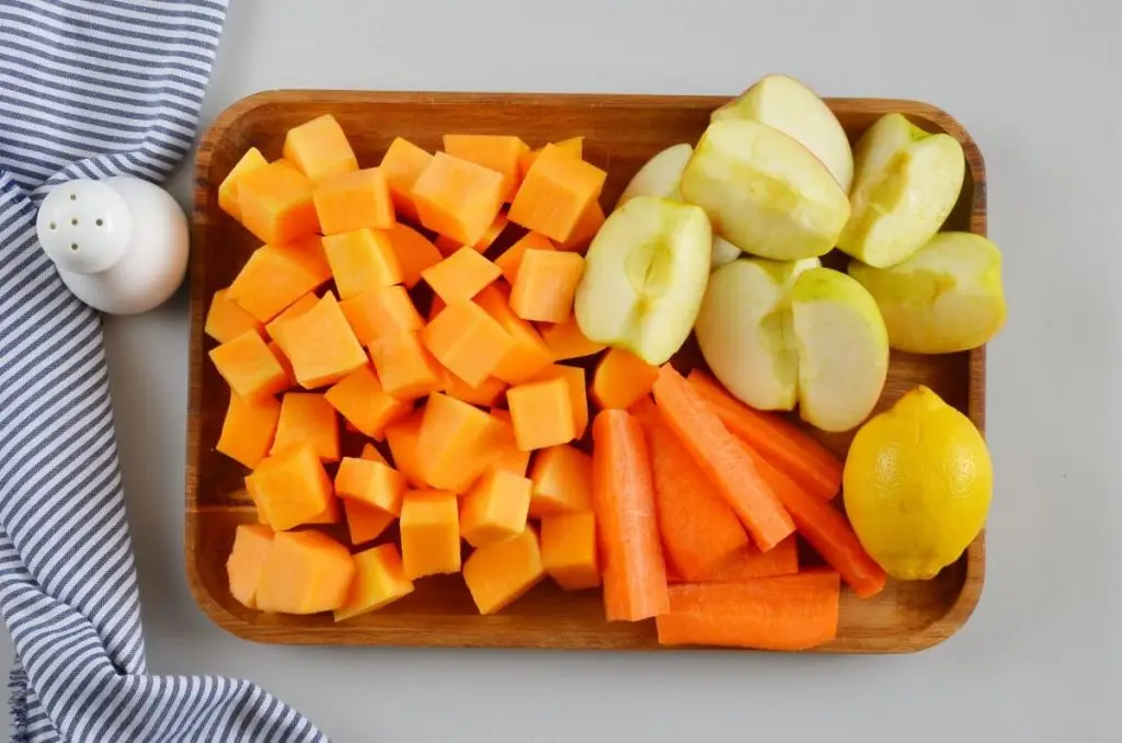 Ingredients for Mixed Fruit and Vegetable Juice