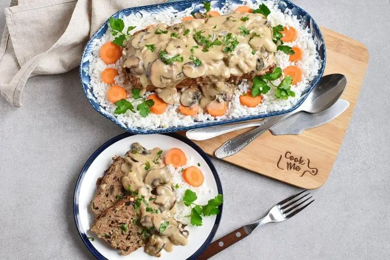 Step 11 - Mushroom Meatloaf with Mushroom Gravy