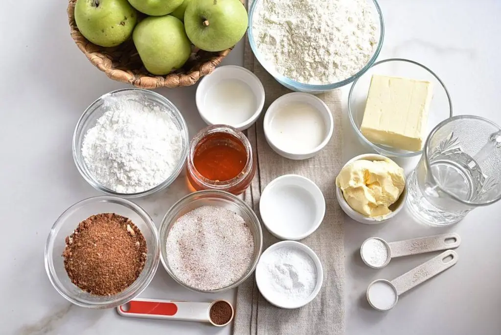 Ingredients for Old-Fashioned Apple Slab