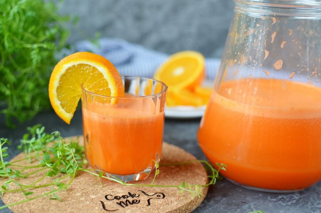 How to serve Orange Carrot Ginger Juice