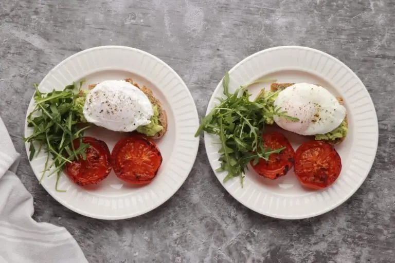 Step 4 - Poached Eggs with Smashed Avocado and Tomatoes