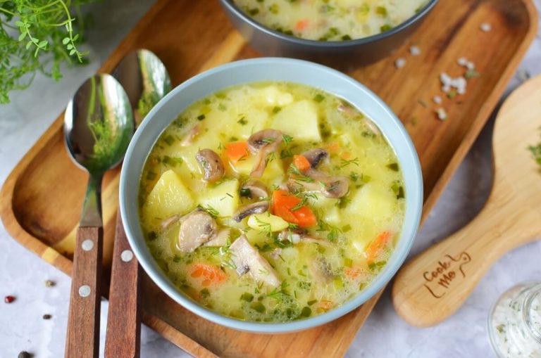 Step 7 - Russian Mushroom and Potato Soup