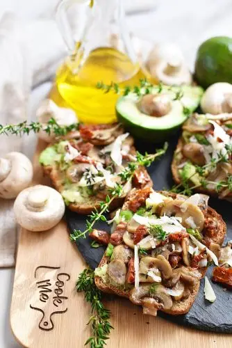 Sautéed Mushroom & Sun-Dried Tomato Avocado Toast
