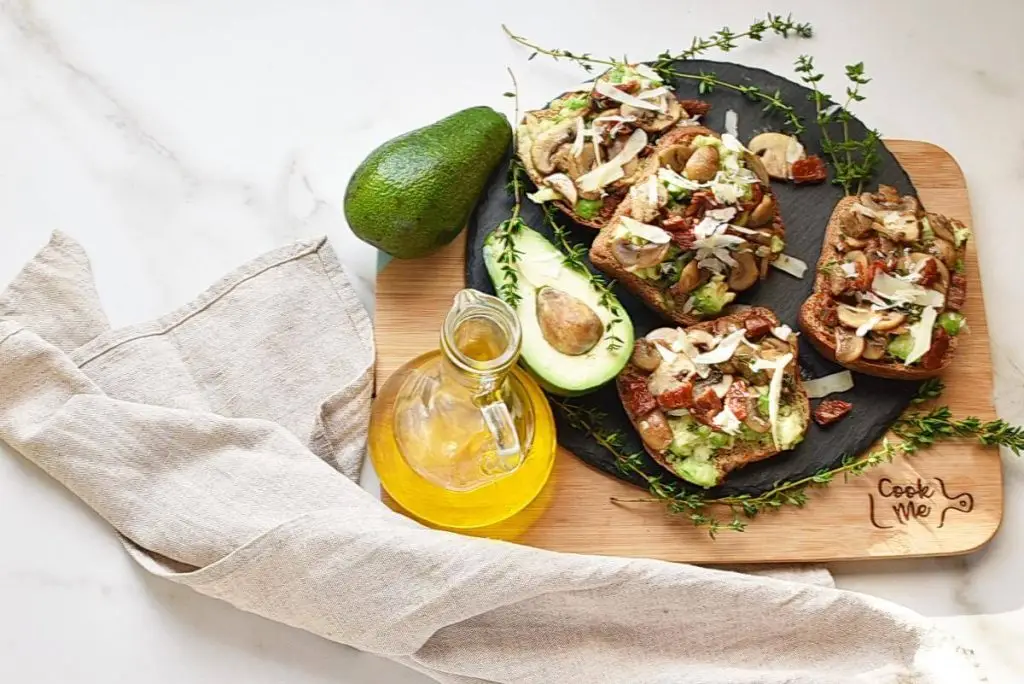 Sautéed Mushroom & Sun-Dried Tomato Avocado Toast
