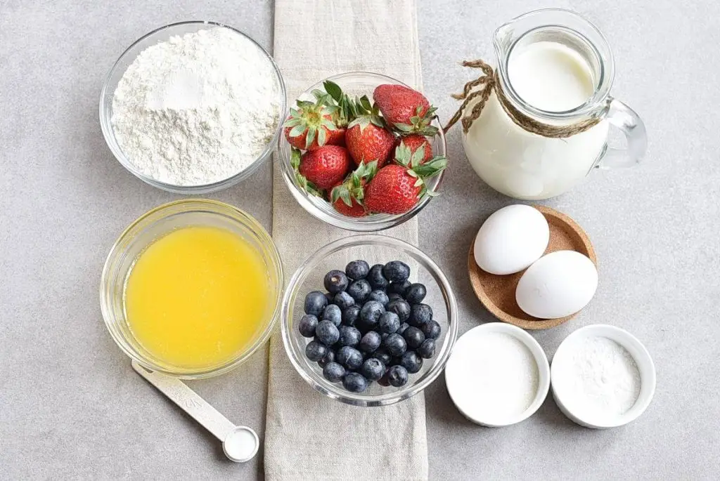 Ingredients for Sheet Pan Pancakes