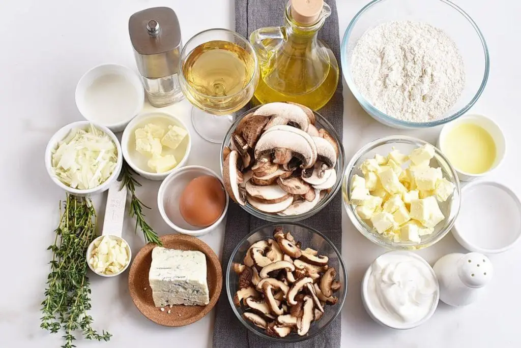 Ingredients for Shiitake Mushroom Galette