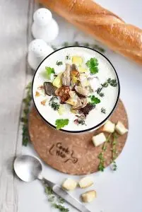 Shiitake Oyster Mushroom Soup