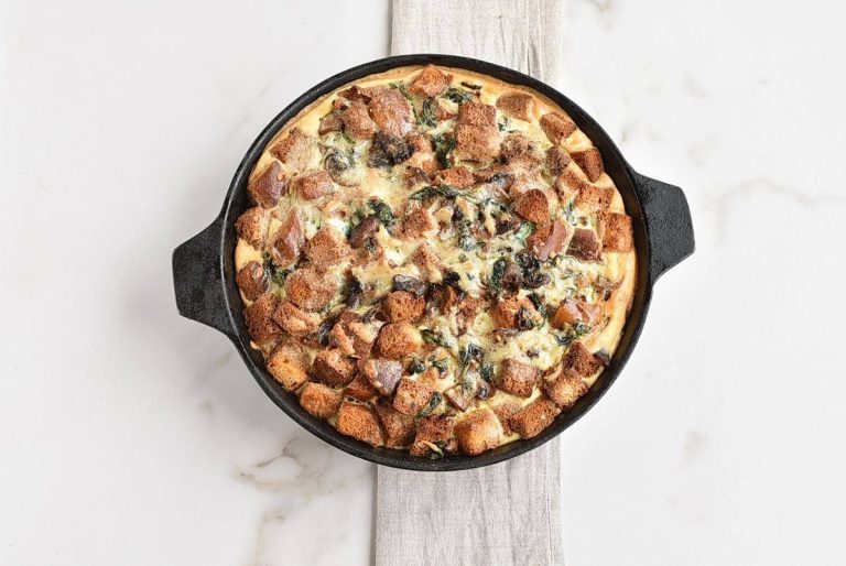 Step 9 - Spinach Mushroom Strata