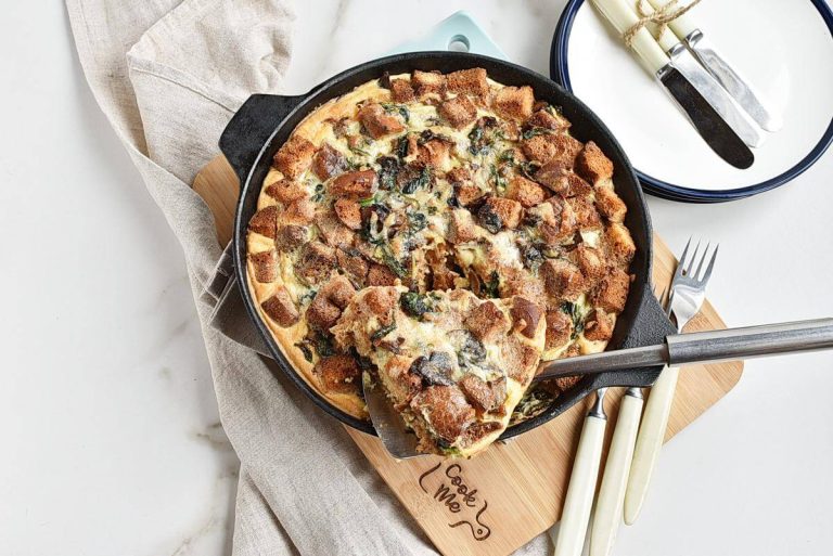 Step 11 - Spinach Mushroom Strata