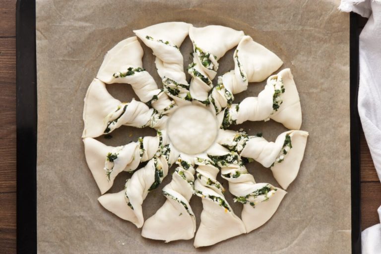 Step 7 - Spinach and Feta Tarte Soleil