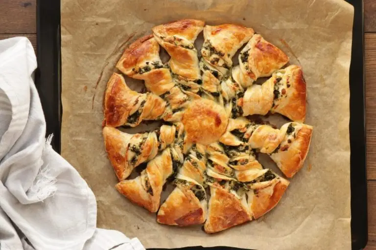 Step 8 - Spinach and Feta Tarte Soleil