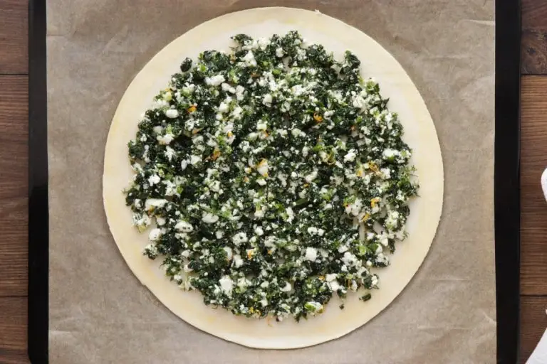 Step 5 - Spinach and Feta Tarte Soleil
