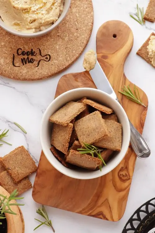Vegan Gluten-Free Almond Crackers