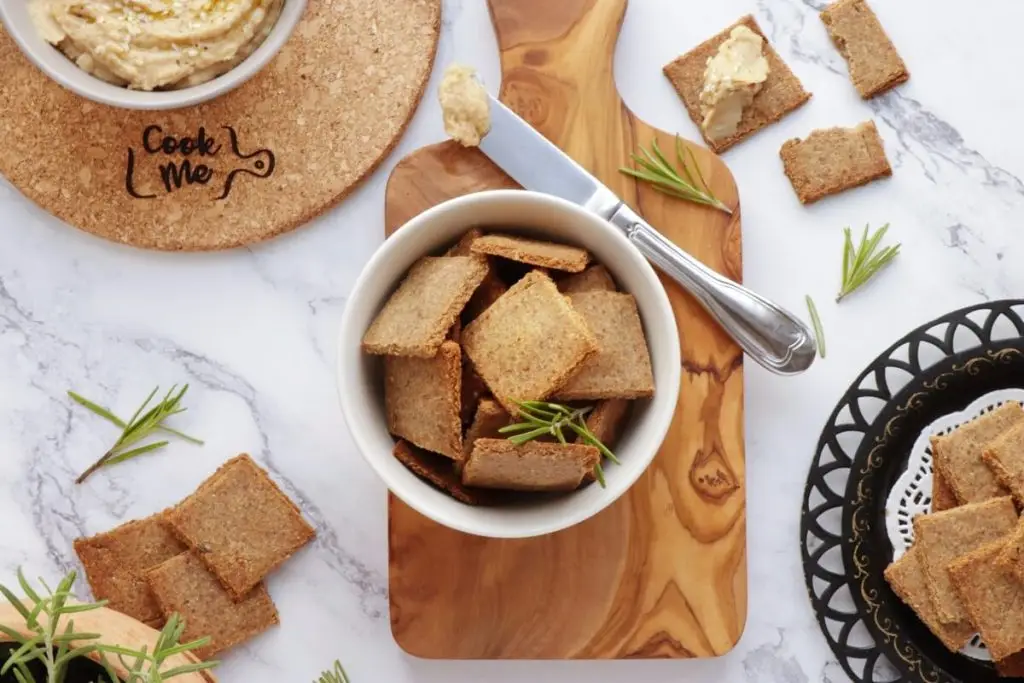 Vegan Gluten-Free Almond Crackers