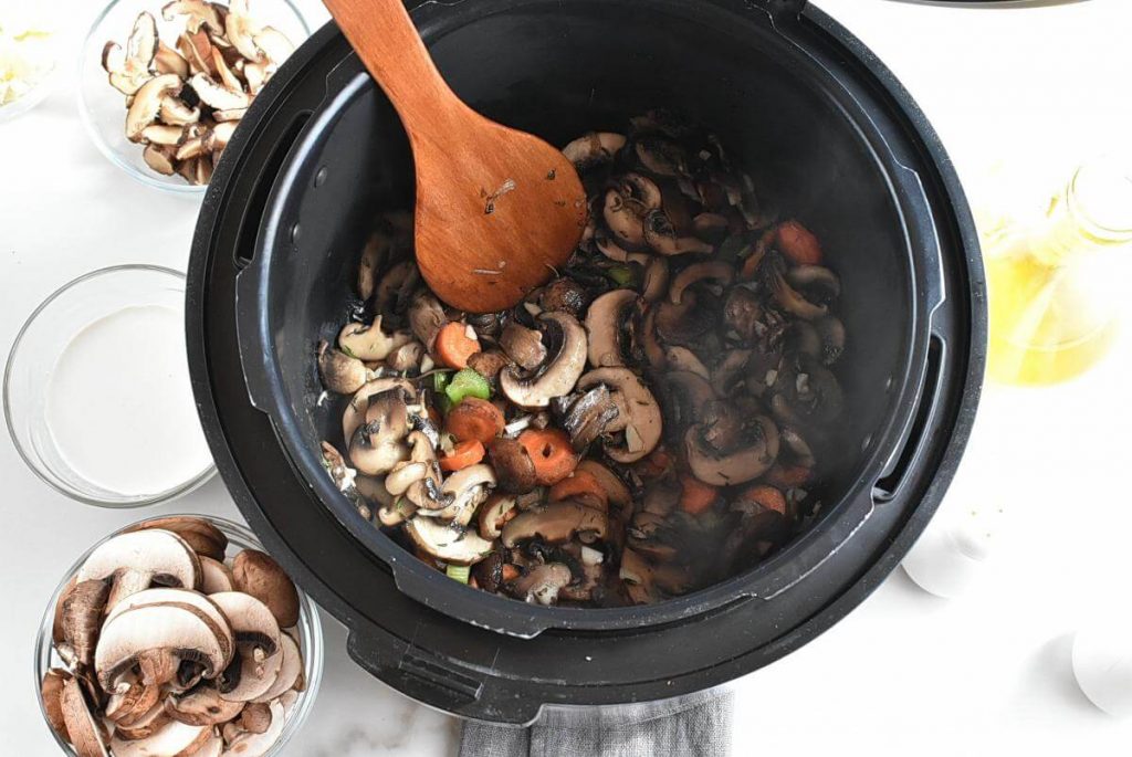 Vegan Instant Pot Mushroom Soup recipe - step 2