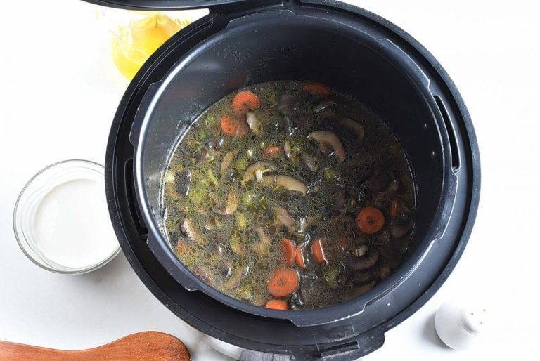 Step 5 - Vegan Instant Pot Mushroom Soup