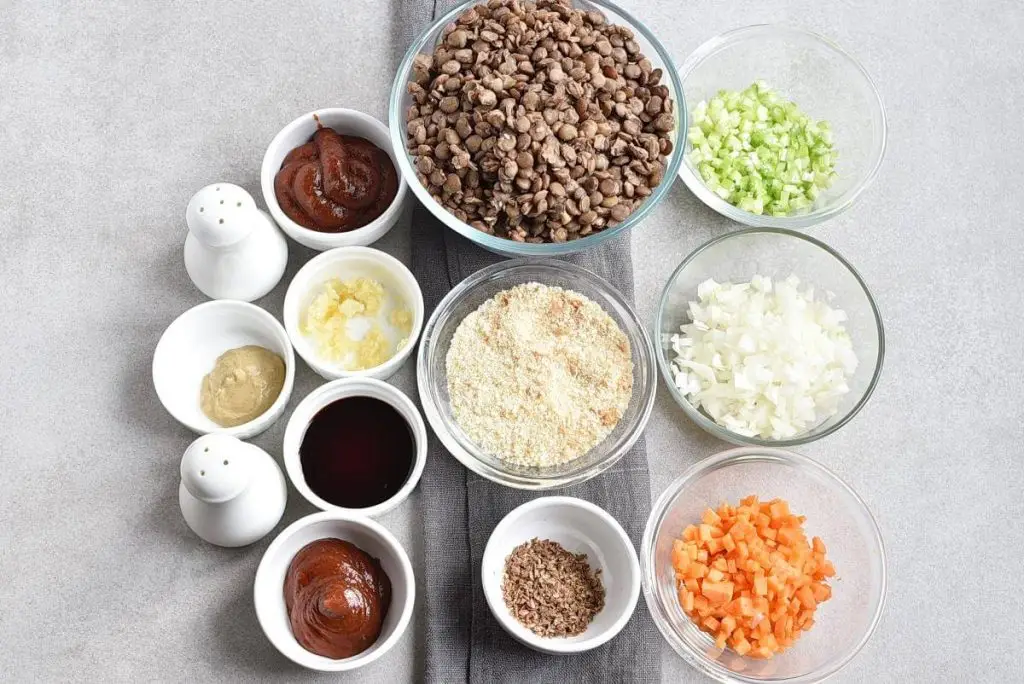 Ingredients for Vegan Meatloaf Muffins