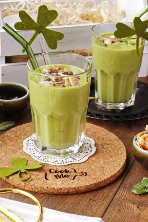 Vegan Minty Shamrock Smoothie