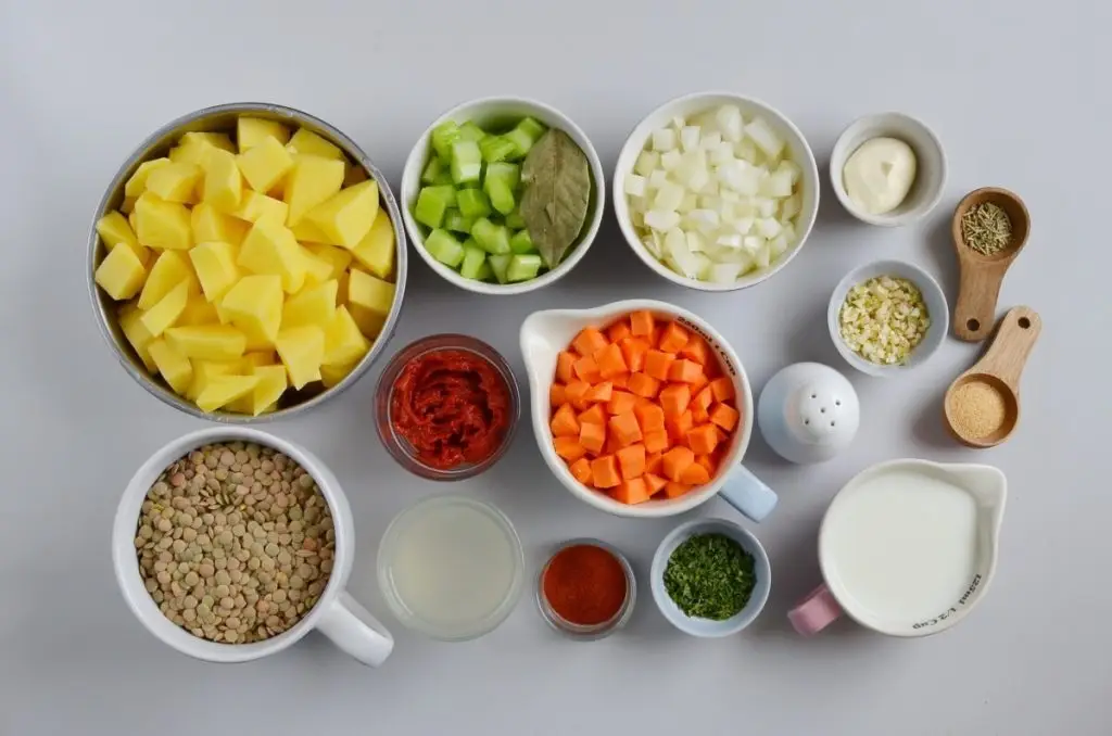 Ingredients for Vegan Shepherd’s Pie