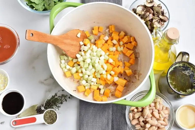 Step 2 - White Bean Tomato Mushroom Soup