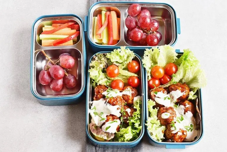 Step 6 - Buffalo Chicken Meatballs Bento Box